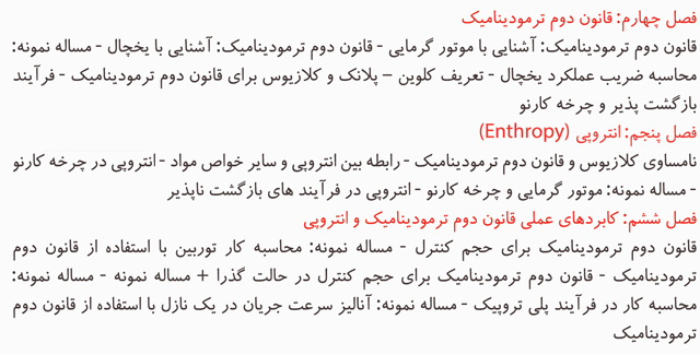 آموزش درس ترمودینامیک